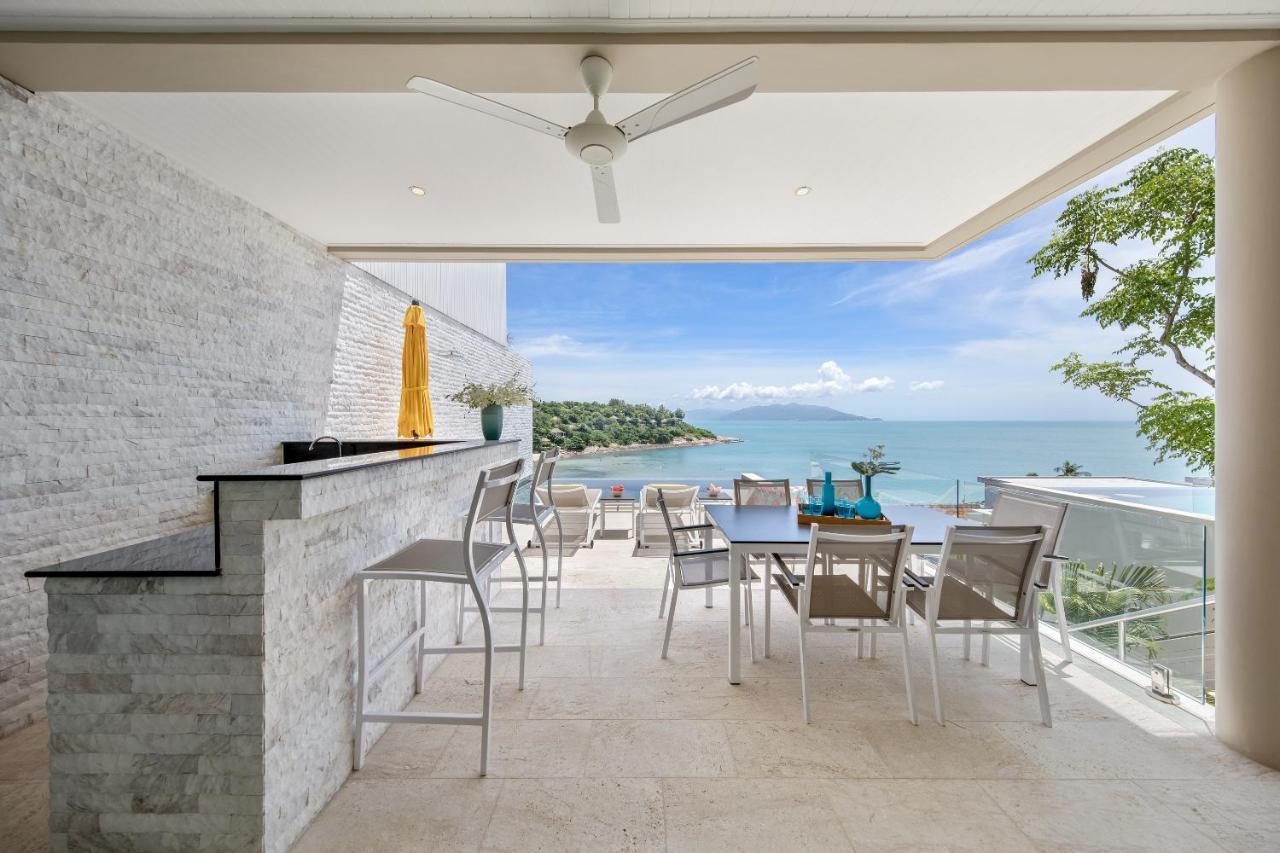 Beachside Villa - B18 - At Bayside Luxury Villas Samrong Bay Beach, 4 Bed 5 Bath, Sea & Sunset Views, Only 200M Walk To The Beach Choeng Mon Bagian luar foto